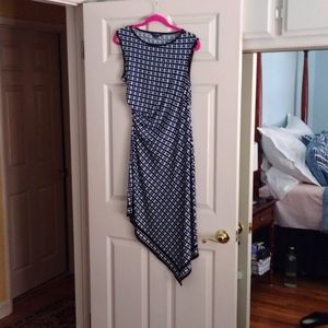 Sleeveless asymmetrical dress